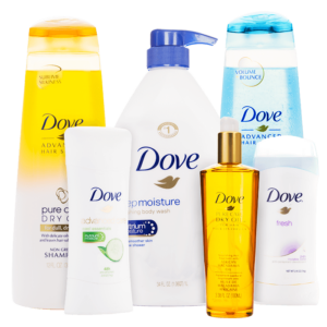 Free Dove Pack (Moisturizer, Shampoo & More)